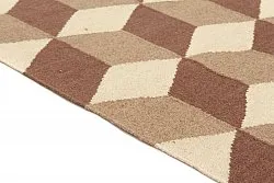 Wollen-vloerkleed - Floriáda (beige/bruin)