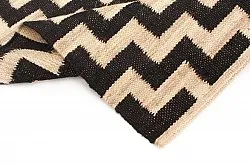 Jute-vloerkleed - Cabana (beige/zwart)