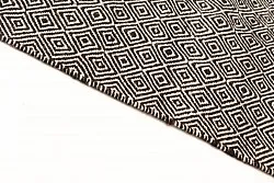 Wollen-vloerkleed - Varella (zwart/wit)