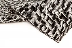 Wollen-vloerkleed - Varella (zwart/wit)