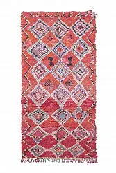 Marokkaanse Berber tapijt Boucherouite 260 x 130 cm