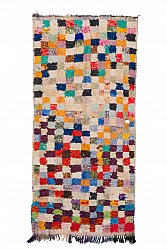 Marokkaanse Berber tapijt Boucherouite 255 x 120 cm