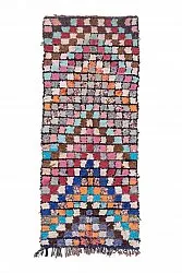 Marokkaanse Berber tapijt Boucherouite 275 x 110 cm