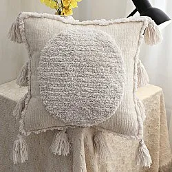 Kussensloop - Boho Tassels (offwhite)