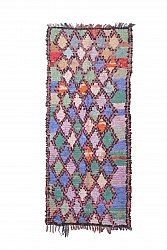 Marokkaanse Berber tapijt Boucherouite 245 x 100 cm