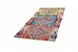 Marokkaanse Berber tapijt Boucherouite 205 x 100 cm