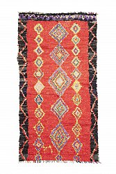Marokkaanse Berber tapijt Boucherouite 255 x 135 cm