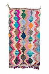 Marokkaanse Berber tapijt Boucherouite 135 x 260 cm