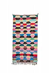 Marokkaanse Berber tapijt Boucherouite 145 x 275 cm