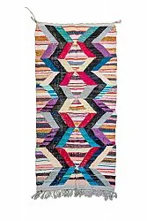 Marokkaanse Berber tapijt Boucherouite 140 x 290 cm