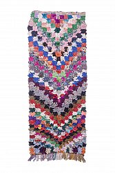 Marokkaanse Berber tapijt Boucherouite 250 x 105 cm