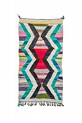 Marokkaanse Berber tapijt Boucherouite 140 x 260 cm