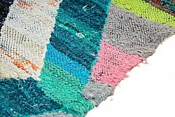 Marokkaanse Berber tapijt Boucherouite 140 x 260 cm