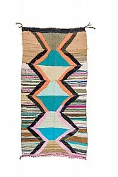 Marokkaanse Berber tapijt Boucherouite 135 x 265 cm