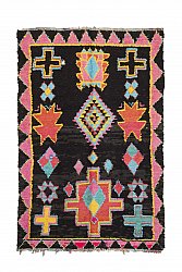 Marokkaanse Berber tapijt Boucherouite 240 x 150 cm