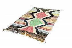 Marokkaanse Berber tapijt Boucherouite 135 x 215 cm