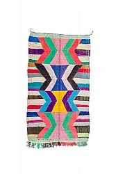 Marokkaanse Berber tapijt Boucherouite 140 x 245 cm