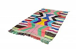Marokkaanse Berber tapijt Boucherouite 140 x 245 cm