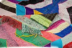 Marokkaanse Berber tapijt Boucherouite 140 x 245 cm