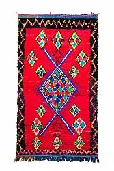 Marokkaanse Berber tapijt Boucherouite 170 x 300 cm