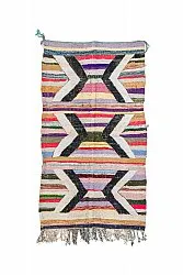Marokkaanse Berber tapijt Boucherouite 125 x 230 cm