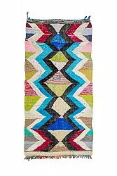 Marokkaanse Berber tapijt Boucherouite 125 x 250 cm