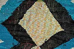 Marokkaanse Berber tapijt Boucherouite 125 x 250 cm