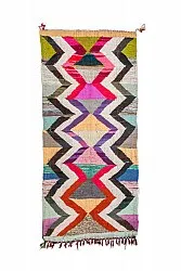 Marokkaanse Berber tapijt Boucherouite 140 x 305 cm