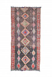 Marokkaanse Berber tapijt Boucherouite 265 x 125 cm