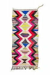 Marokkaanse Berber tapijt Boucherouite 135 x 305 cm