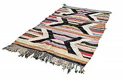 Marokkaanse Berber tapijt Boucherouite 125 x 230 cm