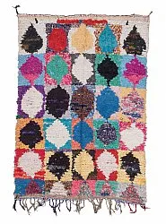 Marokkaanse Berber tapijt Boucherouite 210 x 130 cm