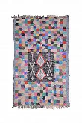 Marokkaanse Berber tapijt Boucherouite 215 x 135 cm
