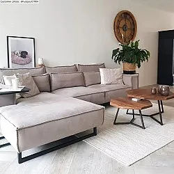 Wollen-vloerkleed - Dhurry (natuur)