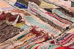 Marokkaanse Berber tapijt Boucherouite 140 x 275 cm