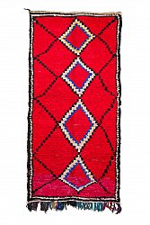 Marokkaanse Berber tapijt Boucherouite 305 x 145 cm
