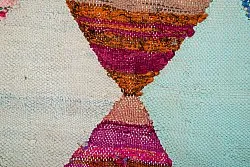 Marokkaanse Berber tapijt Boucherouite 140 x 250 cm