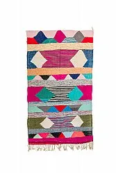 Marokkaanse Berber tapijt Boucherouite 145 x 250 cm