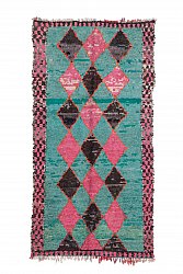 Marokkaanse Berber tapijt Boucherouite 280 x 125 cm