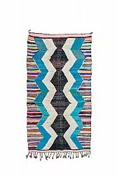 Marokkaanse Berber tapijt Boucherouite 140 x 255 cm