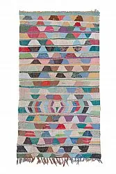 Marokkaanse Berber tapijt Boucherouite 250 x 130 cm