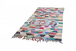 Marokkaanse Berber tapijt Boucherouite 250 x 130 cm
