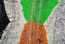 Marokkaanse Berber tapijt Boucherouite 135 x 145 cm