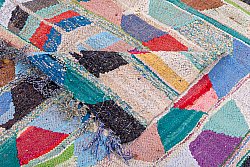 Marokkaanse Berber tapijt Boucherouite 250 x 130 cm