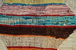 Marokkaanse Berber tapijt Boucherouite 125 x 265 cm