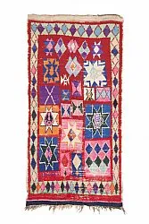 Marokkaanse Berber tapijt Boucherouite 210 x 125 cm