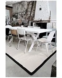 Sisal-vloerkleed - Agave (zwart/offwhite)