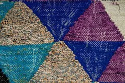 Marokkaanse Berber tapijt Boucherouite 130 x 250 cm