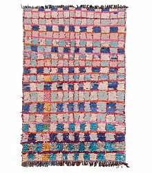 Marokkaanse Berber tapijt Boucherouite 195 x 130 cm