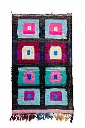 Marokkaanse Berber tapijt Boucherouite 140 x 225 cm